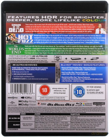 Three Flavours Cornetto Trilogy [6xBlu-Ray 4K]