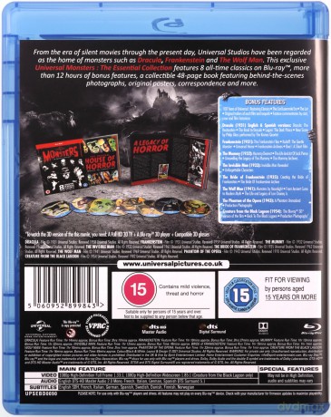 Universal Classic Monsters: The Essential Collection [8xBlu-Ray]