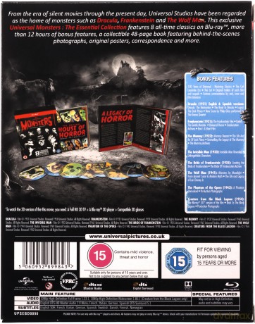 Universal Classic Monsters: The Essential Collection [8xBlu-Ray]