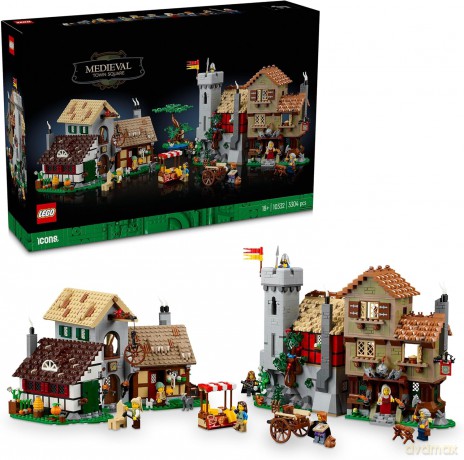 LEGO Icons Średniowieczny plac miejski (10332) [KLOCKI]