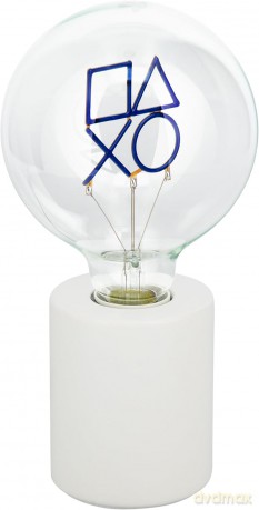 Playstation lampka - żarówka neonowa (wysokość: 24,3 cm) / Playstation LED Neon Bulb Lamp (high: 24,3 cm)