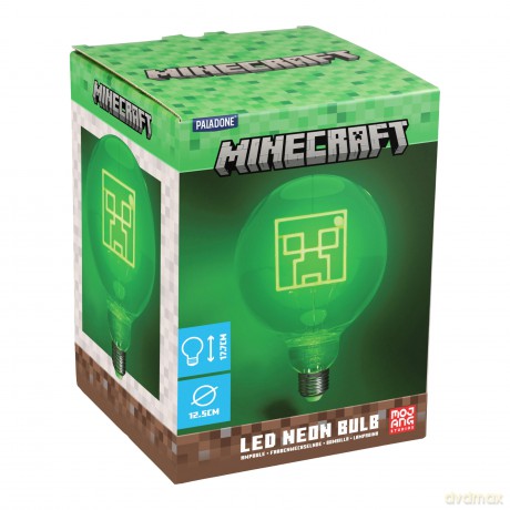 Minecraft Creeper żarówka neonowa / Minecraft Creeper LED Neon Bulb Only