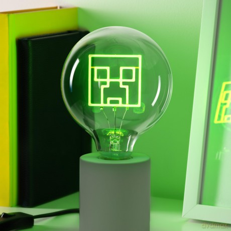 Minecraft Creeper żarówka neonowa / Minecraft Creeper LED Neon Bulb Only