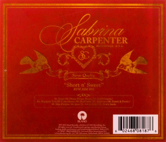 Sabrina Carpenter: Short N' Sweet (Alternate Cover) [CD]