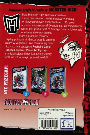 Przyjaciółki Na Zawsze Razem Monster High Tom 4 [KSIĄŻKA]