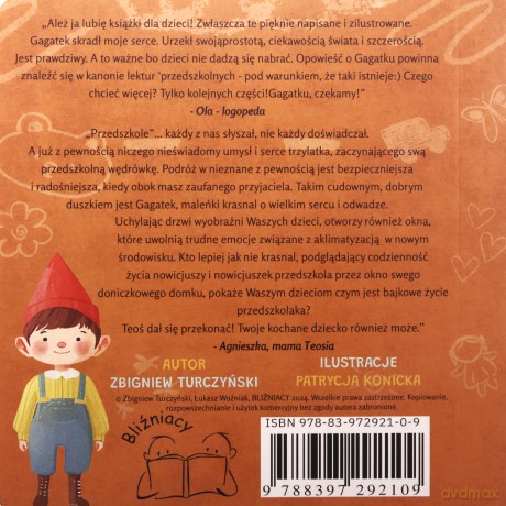 Gagatek. Pierwszy dzień przedszkola - Zbigniew Turczyński [KSIĄŻKA]