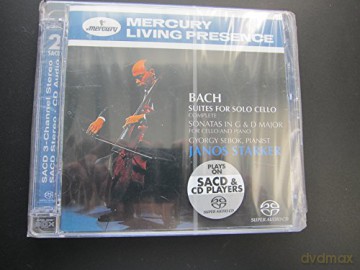 Starker/Sebok: Mercury L.P. Bach:The 6 Cello Suites [CD]