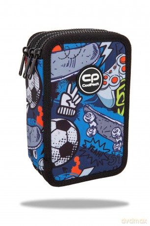 Piórnik potrójny z wyposażeniem Coolpack Jumper 3 Hobby