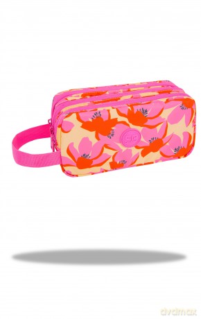 Saszetka potrójna z rączką Coolpack Primus L Flores Rosa