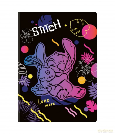Zeszyt A4 60k kratka Disney Black Stitch wzór 2