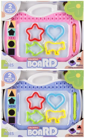 Znikopis magnetyczny kolorowy z akcesoriami 1szt.mix