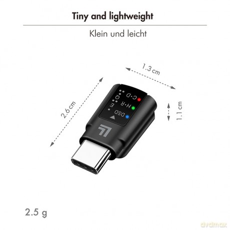 Adapter audio USB-C/M na 3.5mm/F, DAC, EQ
