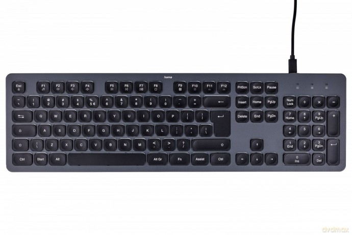 Klawiatura CK-400 przewodowa Czarno-szara