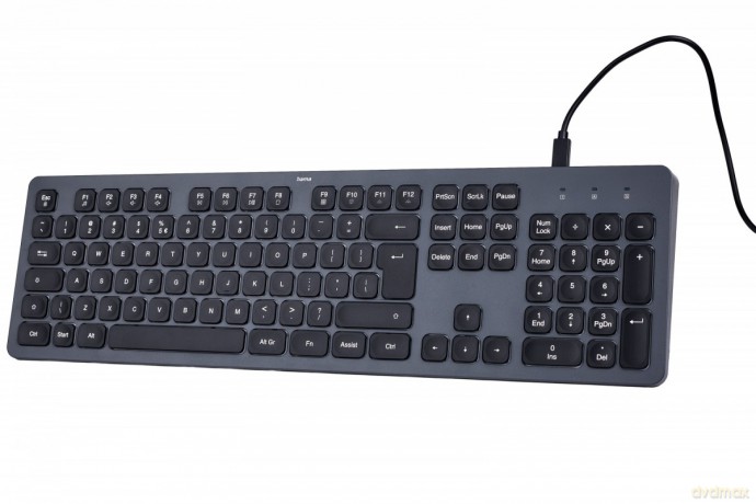 Klawiatura CK-400 przewodowa Czarno-szara