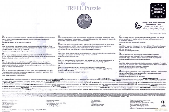 TREFL Puzzle 30 el. Przygody Milusińskich Zwierzątek Maxi Konturowe [ZABAWKA]