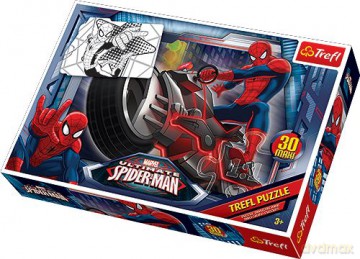Puzzle 30 Przygody Spidermana Maxi Konturowe [PUZZLE]