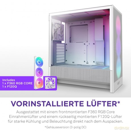 Obudowa H5 FLOW RGB Midi Tower z oknem (2024) Biała