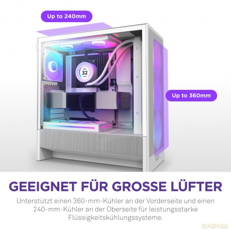 Obudowa H5 FLOW RGB Midi Tower z oknem (2024) Biała