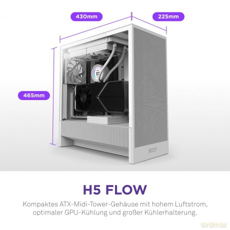 Obudowa H5 FLOW RGB Midi Tower z oknem (2024) Biała