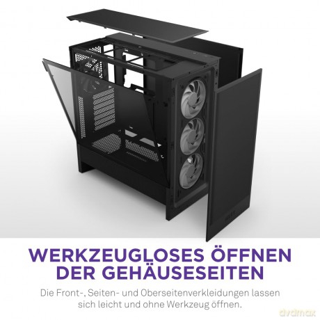 Obudowa H5 FLOW RGB Midi tower z oknem (2024) Czarna