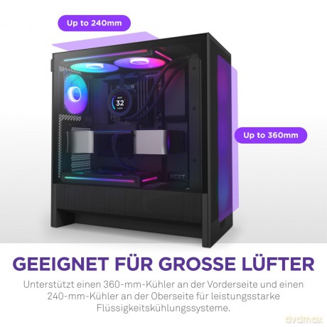 Obudowa H5 FLOW RGB Midi tower z oknem (2024) Czarna