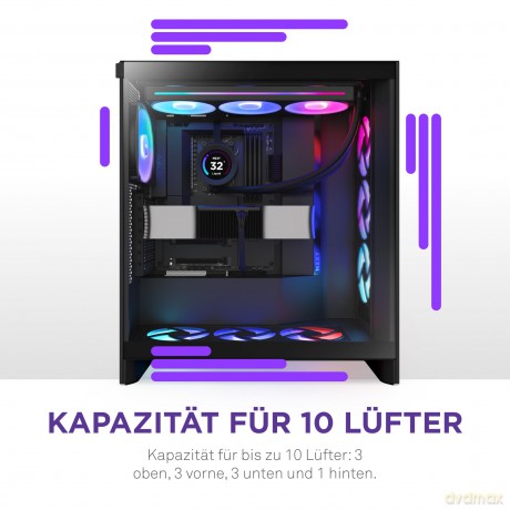 Obudowa H7 FLOW RGB Midi Tower z oknem (2024) Czarna