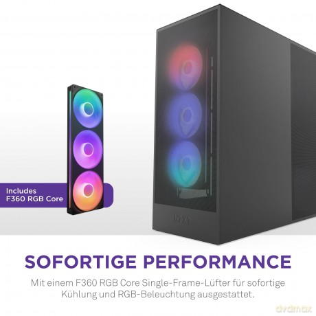 Obudowa H7 FLOW RGB Midi Tower z oknem (2024) Czarna