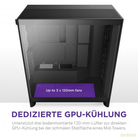 Obudowa NZXT H7 Flow Midi Tower z oknem (2024) Czarna