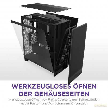 Obudowa NZXT H7 Flow Midi Tower z oknem (2024) Czarna