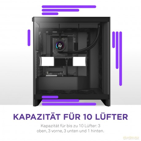 Obudowa NZXT H7 Flow Midi Tower z oknem (2024) Czarna