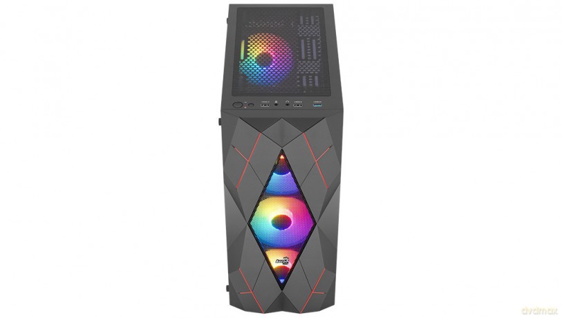 Obudowa Volcan Czarna Mid Tower RGB