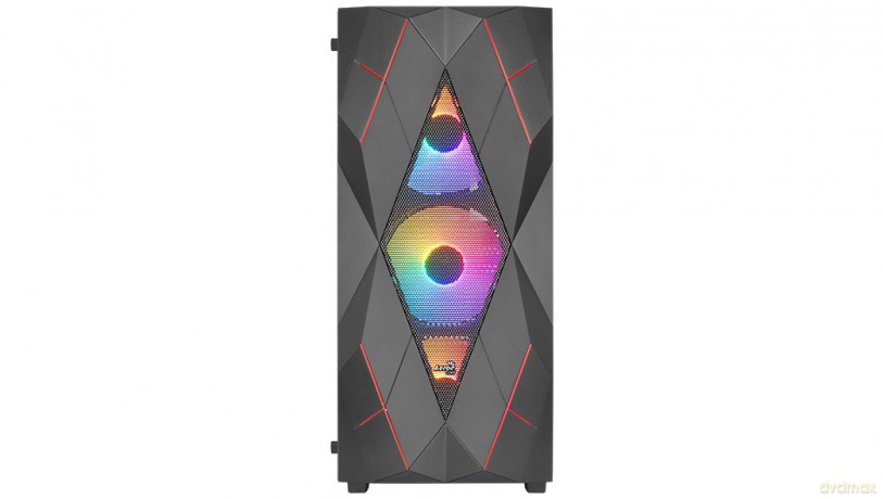 Obudowa Volcan Czarna Mid Tower RGB