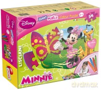 Puzzle 34 Minnie Dwustronne Gigant Plus Kształ [PUZZLE]