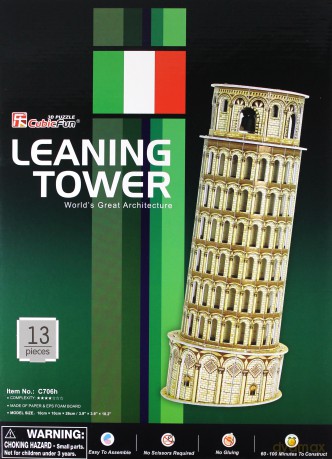 Puzzle 3d Krzywa Wieża W Pizie 13 Elementów [PUZZLE]