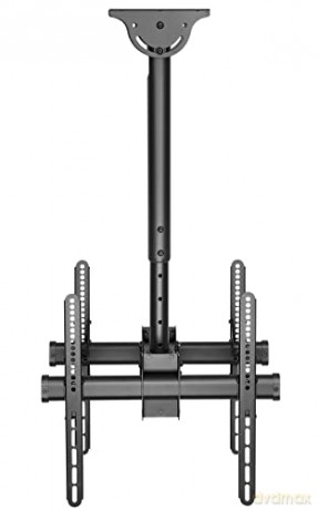 Podwójny uchwyt sufitowy 2x TV LCD/LED 32-55cali 90kg regulowany
