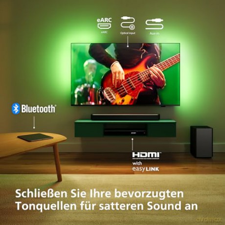 Soundbar 2.1 z bezprzewodowym subwooferem TAB5309/10