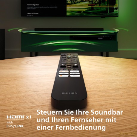 Soundbar 2.1 z bezprzewodowym subwooferem TAB6309/10