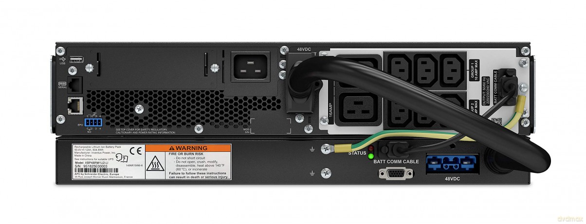 SRTL3000RMXLI-NC Smart RT3000VA 3U z akumulatorem LI-ion +AP9641
