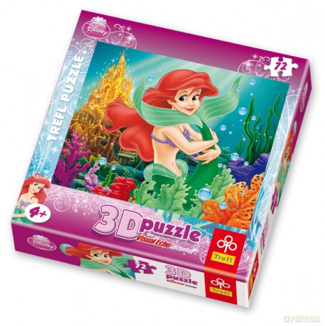 Puzzle 72 Podwodna Księżniczka 3d [ZABAWKA]