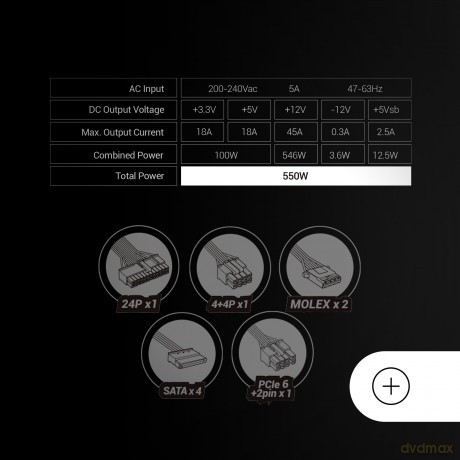 Zasilacz Tacens Mars MPB550SI 550W 80Plus Bronze