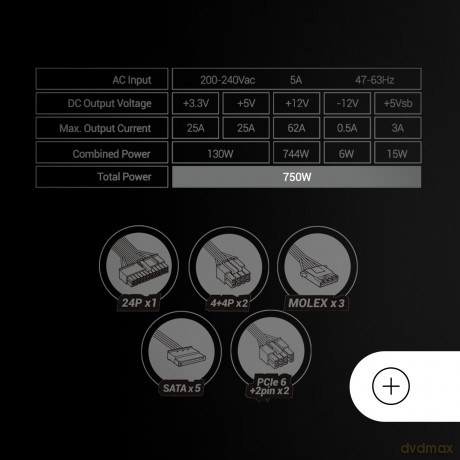 Zasilacz Tacens Mars MPB750SI 750W 80Plus Bronze