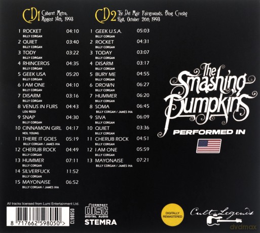 The Smashing Pumpkins: Performed In The Usa [2CD]