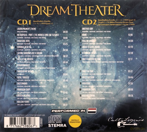 Dream Theater: Performed In The Netherlands [2CD]