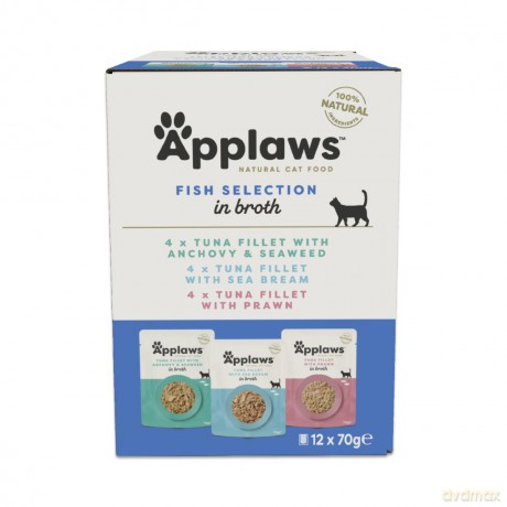 Applaws - Multipack Fish Broth Selection - 12x70g
