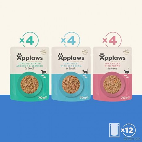 Applaws - Multipack Fish Broth Selection - 12x70g