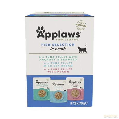 Applaws - Multipack Fish Broth Selection - 12x70g