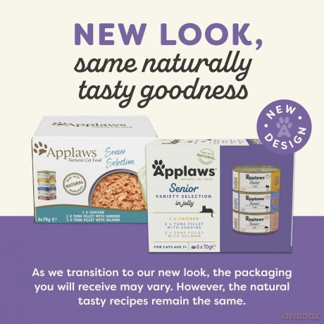 Applaws - Multipack Senior Variety Jelly Selection - 6x70g