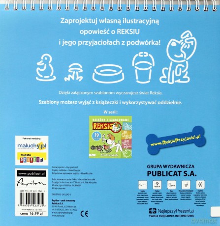 Reksio Przyjaciele Z Podwórka Książka Z Szablonami [KSIĄŻKA]