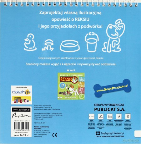 Reksio Przyjaciele Z Podwórka Książka Z Szablonami [KSIĄŻKA]