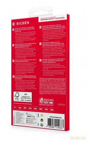 Bigben Tempered Glass Screen Protector - Switch OLED